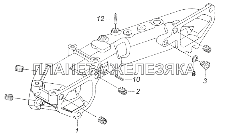 740.51-1115030 Патрубок соединительный КамАЗ-6522 (Euro-2, 3)